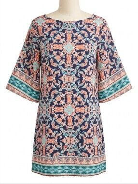 BeBop - Boho - Geometric Print - Shift - Mini Dress - Sz. Small